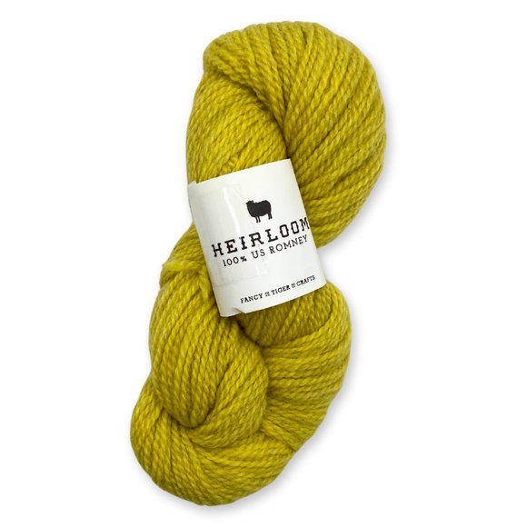 Fancy Tiger Crafts Other - NEW Heirloom Romney Wool - Fancy Tiger Crafts Yarn - Lime Green Worsted Fiber
